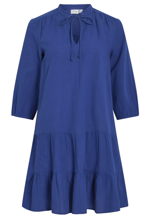 Vila vipetra v-neck 3/4 short dress/tes